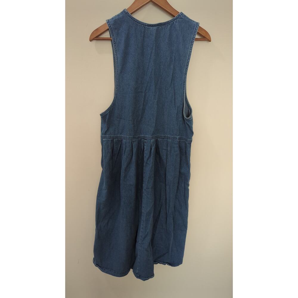 Vintage Blue J. Floral Denim Sleeve Midi Dress - Picture 5 of 5